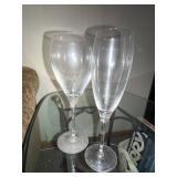 Large Collection  of Christofle Crystal Wine Glasses Stemware Set