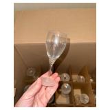 Large Collection  of Christofle Crystal Wine Glasses Stemware Set