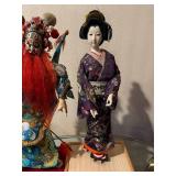Peking Opera Mask Doll & Geisha Doll - Traditional Asian Figurines