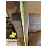 Curved Brown Corduroy Sectional Sofa - U-Shape Living Room Couch with Cushions