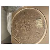 Kosta Boda ULLA 330mm Dish and Kjell Engman Glass Pedestal Cake Plate