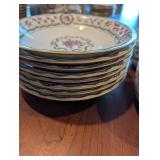 HAVILAND Limoges Floral Dinnerware Set - 8 Place Settings With Teapot, Sugar Bowl, and Serving Plates