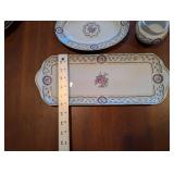 HAVILAND Limoges Floral Dinnerware Set - 8 Place Settings With Teapot, Sugar Bowl, and Serving Plates