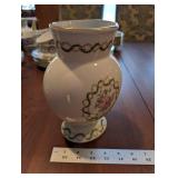 HAVILAND Limoges Floral Dinnerware Set - 8 Place Settings With Teapot, Sugar Bowl, and Serving Plates