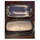 Christofle Silver Plate Tureen Set - 2 Lidded Tureens, Butter Dish, Sunburst Dishes