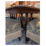 Watertown Table Slide Dining Table Set with 6 Damask Chairs - Made in USA