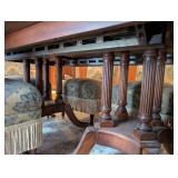 Watertown Table Slide Dining Table Set with 6 Damask Chairs - Made in USA