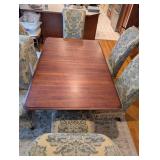 Watertown Table Slide Dining Table Set with 6 Damask Chairs - Made in USA