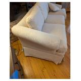 Ethan Allen Traditional Classics Sofa - Beige Damask Upholstery