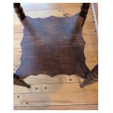 Barley-Twist Two-Tier End Table - Dark Walnut Finish