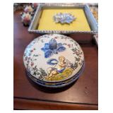 Gien Faience Trinket Jar - Musée de la Faïencerie de Gien, France - Handarbeit Plate