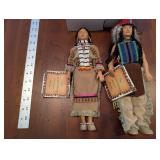 Sandy Dolls - Laughing Brook Comanche Princess & Soaring Hawk Comanche Tribe (Lot of 2)
