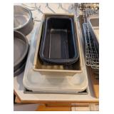 Pottery Barn Bakeware Set - Bundt Pan, Loaf Pan, Cake Pans, Roasting Pan & Racks