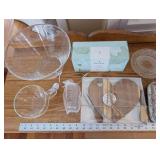 Tea Forte Lotus Tea Gift Box with Williams-Sonoma Double-Wall Latte Cup & Heart-Shaped Wood Board