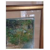 Joseph Bayol Framed Garden Print - Yellow Daisies in Bloom, Gold Frame