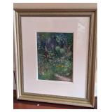 Joseph Bayol - Garden Scene (1993) 27 x 35 cm Framed