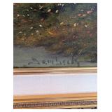 Joseph Bayol - Garden Scene (1993) 27 x 35 cm Framed