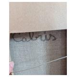 Bayol - Signed Framed Oil Painting Still Life Fruit Basket, Ornate Frame