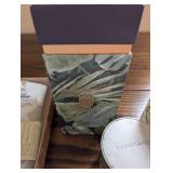 Bath & Body Gift Set: Ped Egg Foot File, Aroma Home Soothing Body Wrap, Yankee Candle