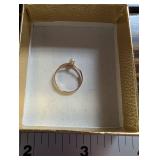 Pearl Solitaire Ring - Gold-Tone Band, Gift Box Included