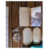 Vintage Jewelry & Trinkets - Assorted Charms, Pendants, Brooches, Boxes & Accessories