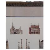 Gaudí Architecture Print - Framed Barcelona Landmarks Collage