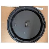 La Crosse Wall Clock - Roman Numeral Dial, Black Bezel with Brass Ring