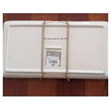 Framed Botanical Prints in Ornate Green & Gold Frames (Set of 4) & Ceramic Fern Tray