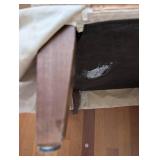 Ethan Allen Traditional Classics Armchairs & Ottoman - Cream Damask Upholstery Set