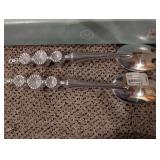 Mariposa Silverplate Sunburst Ornament & Serving Set - Spreader, Spoons, Leaf Ornaments
