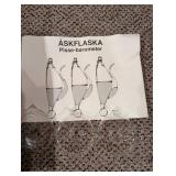 ÅSKFLASKA Pisse-barometer - Handcrafted Clear Glass Barometer, Sweden