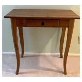 Knotty Pine Console Table with Drawer - 30 in W