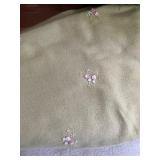 Decorative Throw Pillows & Embroidered Throw Blanket - Floral & Fern Leaf Cushions Set