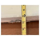 Silver Plate Serving Tray with Ornate Floral Frame - 24-in Long