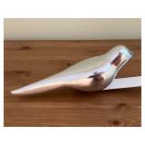 Chrome Bird Door clothes hanger- 12-13 in Long, Vintage Cabinet Hardware