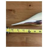 Chrome Bird Door clothes hanger- 12-13 in Long, Vintage Cabinet Hardware