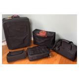 Boyt & Tumi Black Travel Luggage Set - Upright Suitcase & Bags