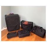 Boyt & Tumi Black Travel Luggage Set - Upright Suitcase & Bags