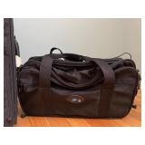 Black 2-Piece Luggage Set - Upright Rolling Suitcase & Duffel Bag