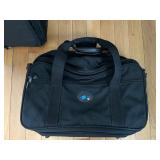 Black 2-Piece Luggage Set - Upright Rolling Suitcase & Duffel Bag