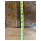 Vintage Oak End Table with Two-Tier Shelf and Turned Rope-Style Legs