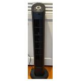 Sunter Tower Fan - 40in Tall Oscillating Pedestal with Timer, Black