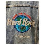 Hard Rock Cafe Denim Jacket - St. Thomas (Size Small Adult)