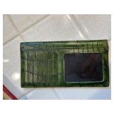 LANCEL City-Print Canvas Crossbody Bag & Croc-Embossed Wallet, Red Leather Trim