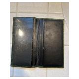 LANCEL City-Print Canvas Crossbody Bag & Croc-Embossed Wallet, Red Leather Trim