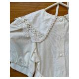 Allison Rose White Dresses Set of 2 - Lace Trim, Size 10, Veil & Clutch