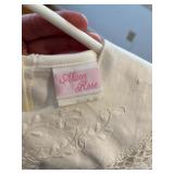 Allison Rose White Dresses Set of 2 - Lace Trim, Size 10, Veil & Clutch