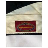 Stafford Wrinkle-Free White Dress Shirt 17/35 With Navy Dress Pants