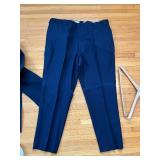 Fisher Clothing Co. Navy Wool Double-Breasted Jacket with Velvet Collar - Trousers (1962)