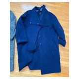 Weekend Max Mara Valette Coats - Navy Blue Coat & Grey Textured Coat (Assorted Sizes) (Lot of 2)